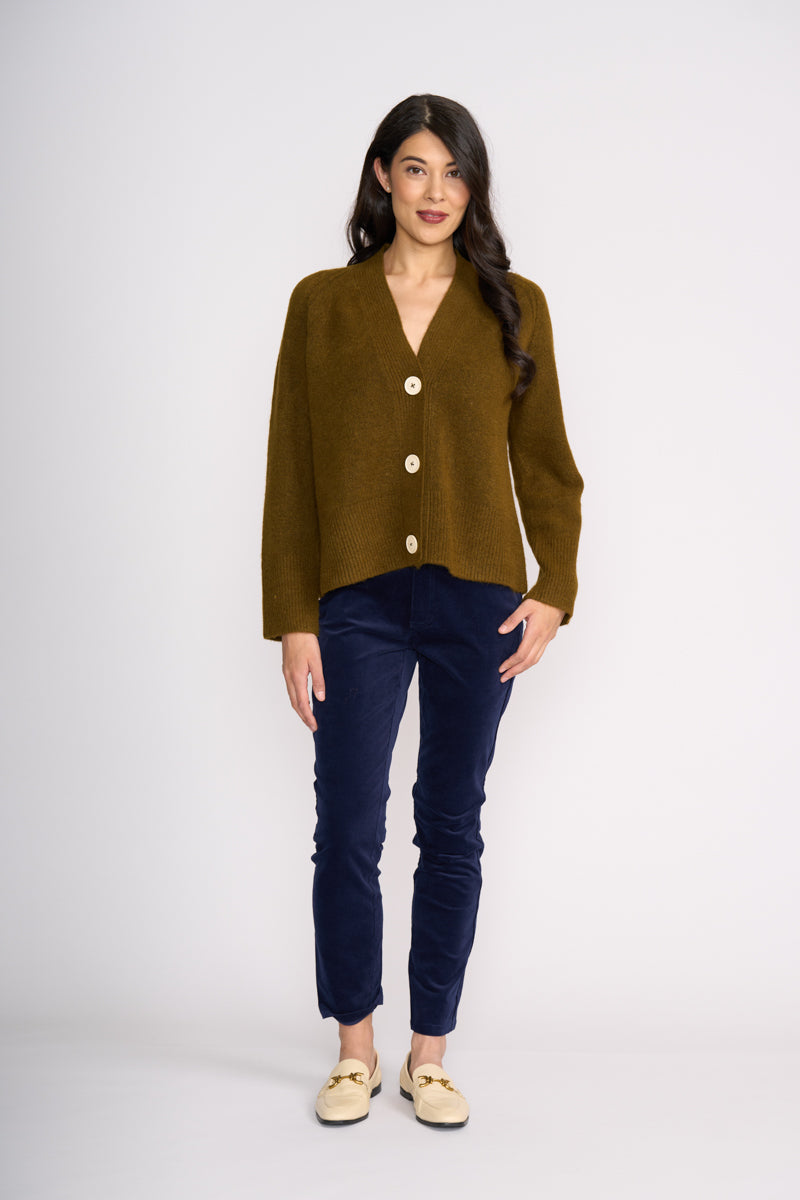 Plush Love Cardi - Olive
