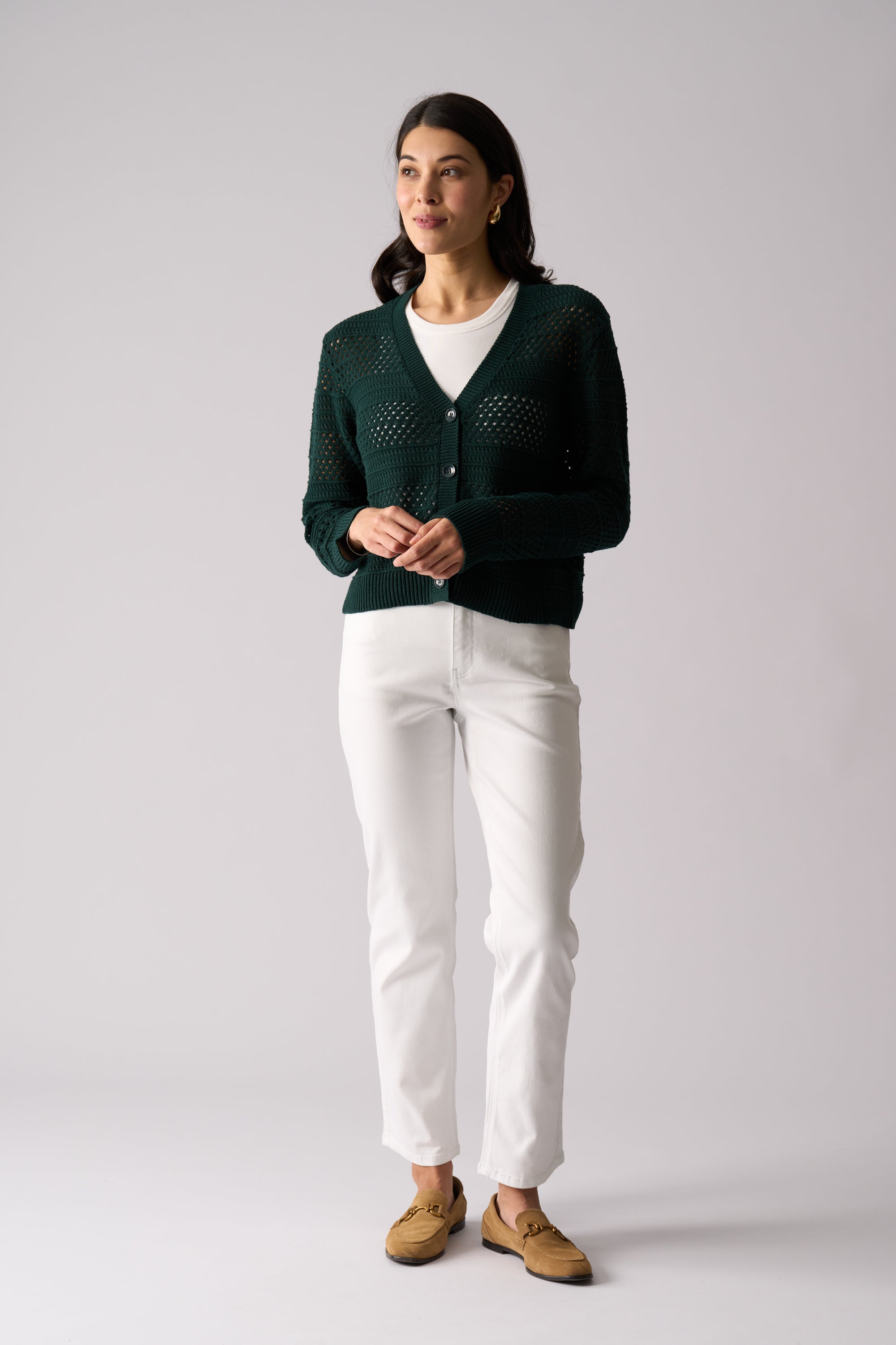 Pulling Strings Cardi - Ivy Green