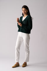 Pulling Strings Cardi - Ivy Green