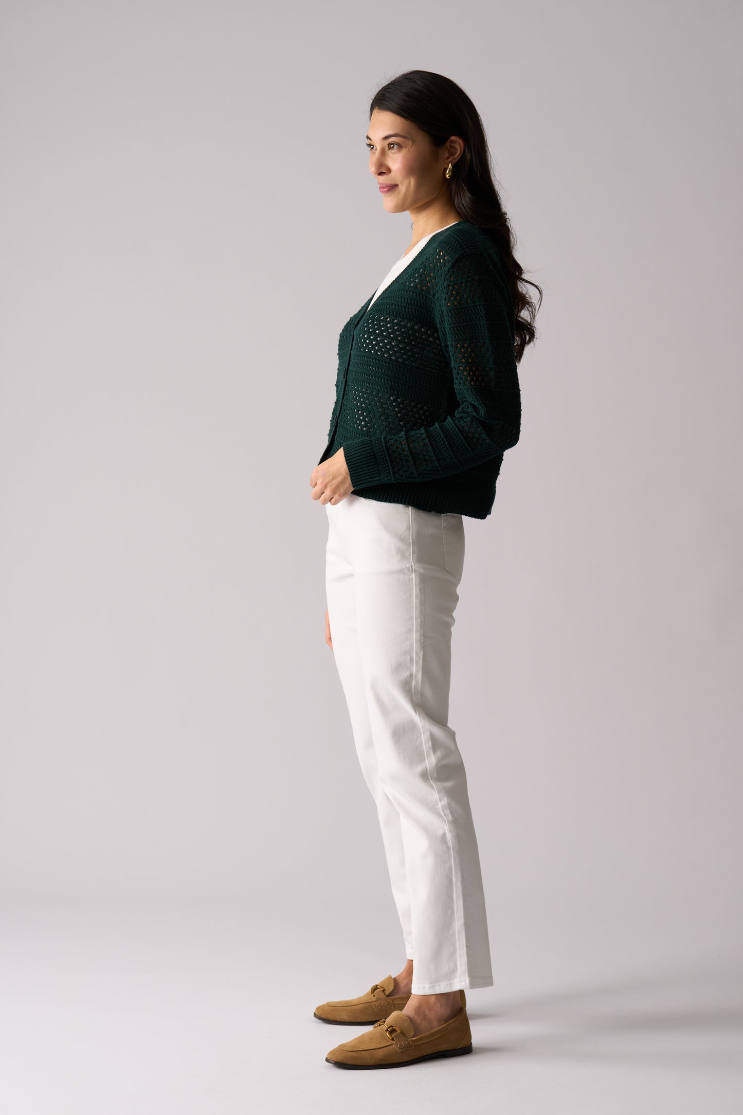 Pulling Strings Cardi - Ivy Green