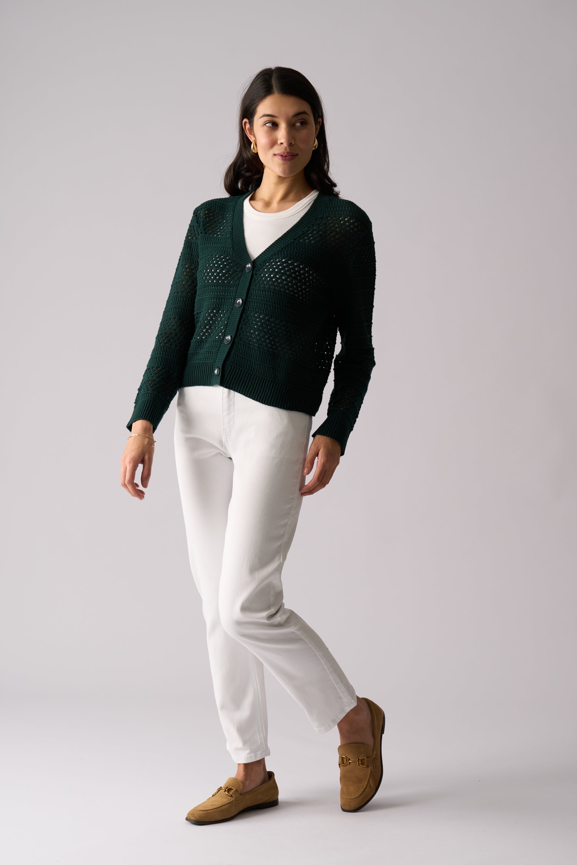 Pulling Strings Cardi - Ivy Green