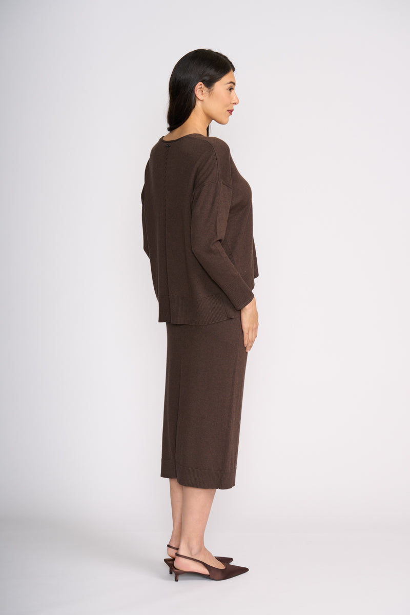 Set Play V Sweater - Cocoa