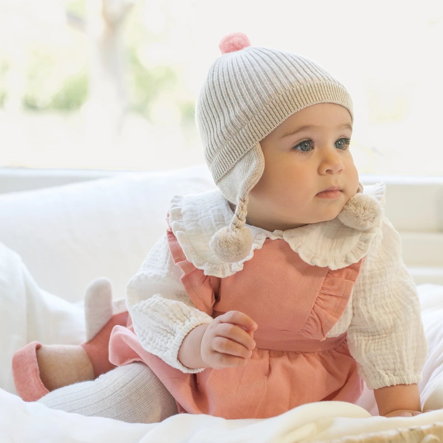 Organic Earmuff Bobby Oatmeal -