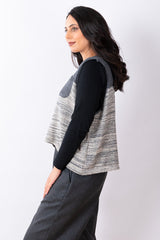Two Tone Vest One Size - Steel