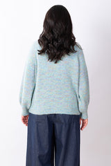 Pocket Crew Knit - Sky Marle