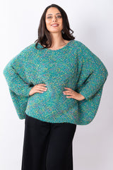 Confetti Knit Jumper - Teal