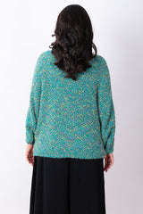 Confetti Knit Jumper - Teal