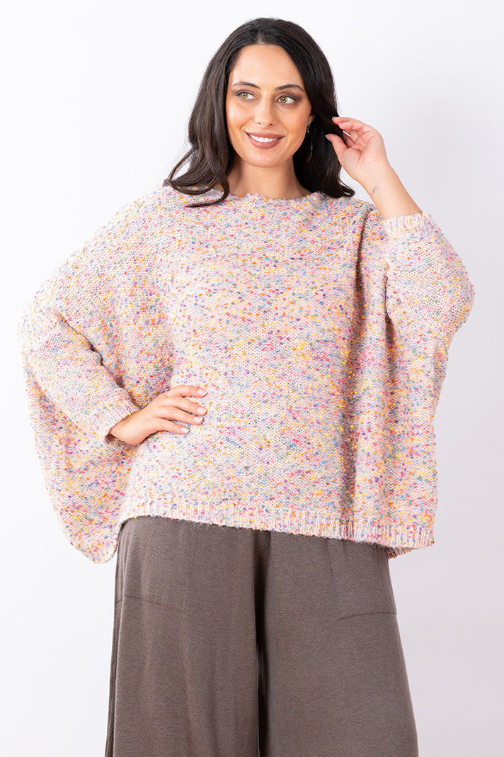 Confetti Knit Jumper - Blush