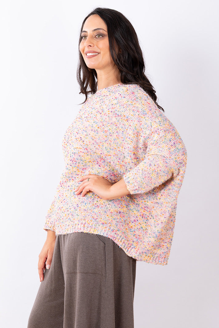 Confetti Knit Jumper - Blush