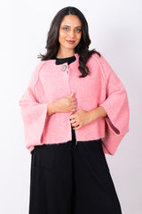Button Cape O/S - Blush