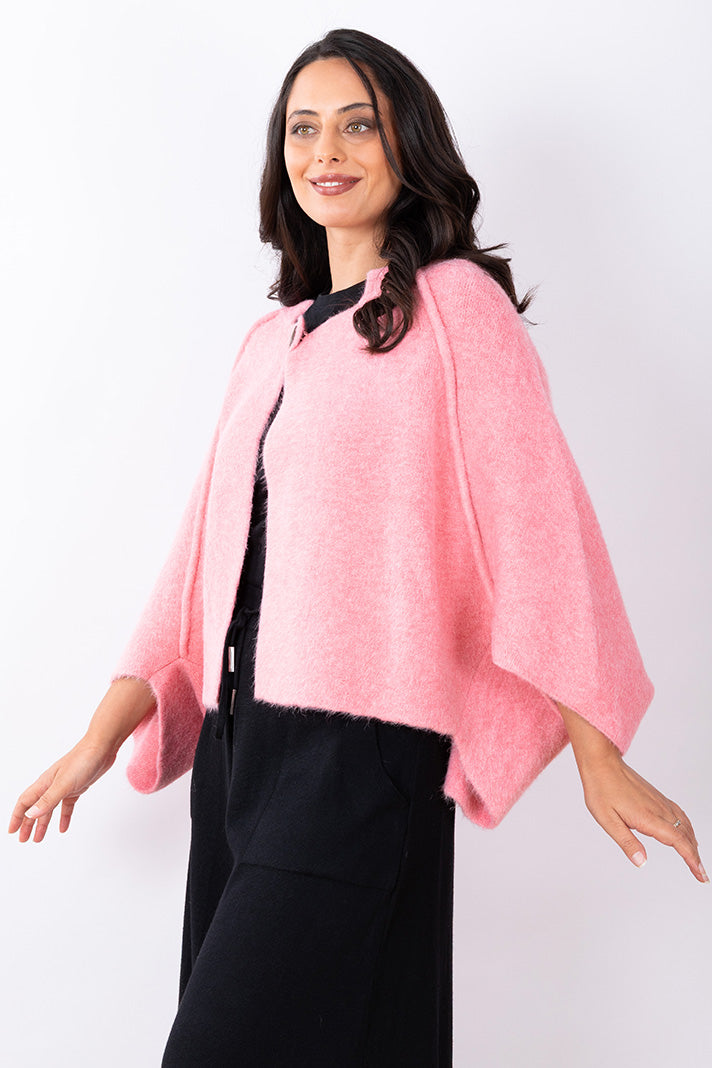 Button Cape O/S - Blush