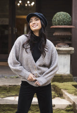 Riley Knit Cardi - Hazelnut