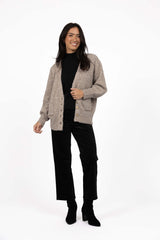 Riley Knit Cardi - Hazelnut