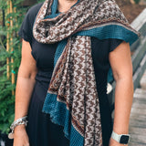 Merino Wool Scarf - Houndstooth