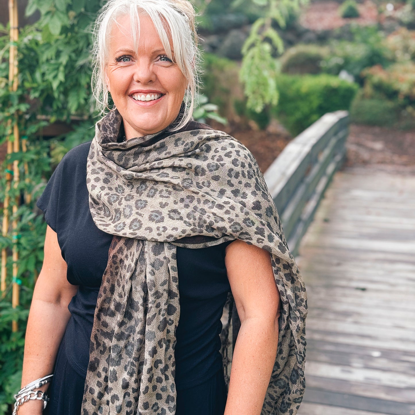 Merino Wool Scarf - Animal
