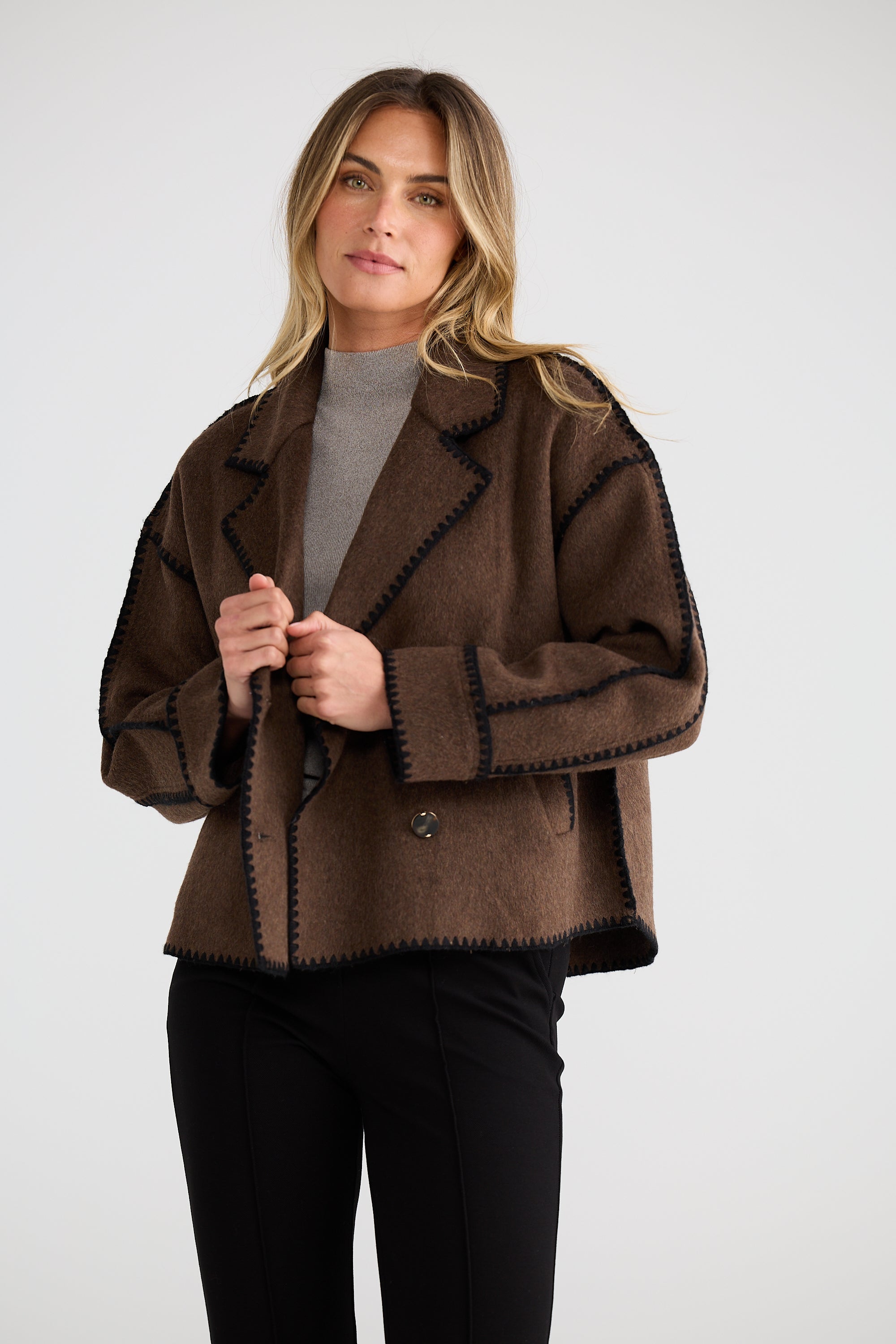 Briony Jacket - Chocolate