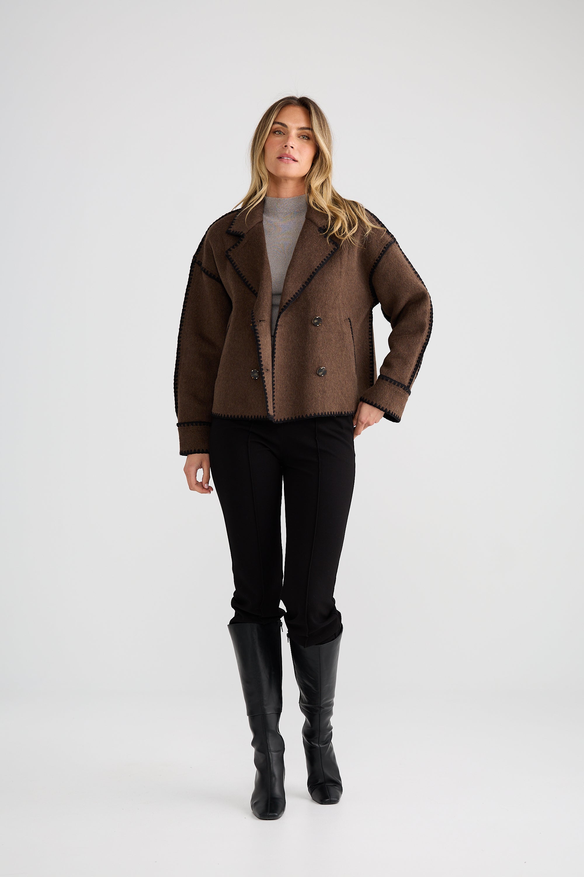 Briony Jacket - Chocolate