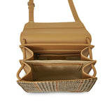 The Eilidh Crossbody Bag - Beige Dogtooth