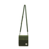 The Eilidh Crossbody Bag - Dark Green Herringbone