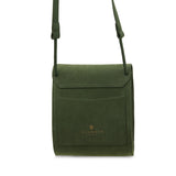 The Eilidh Crossbody Bag - Dark Green Herringbone