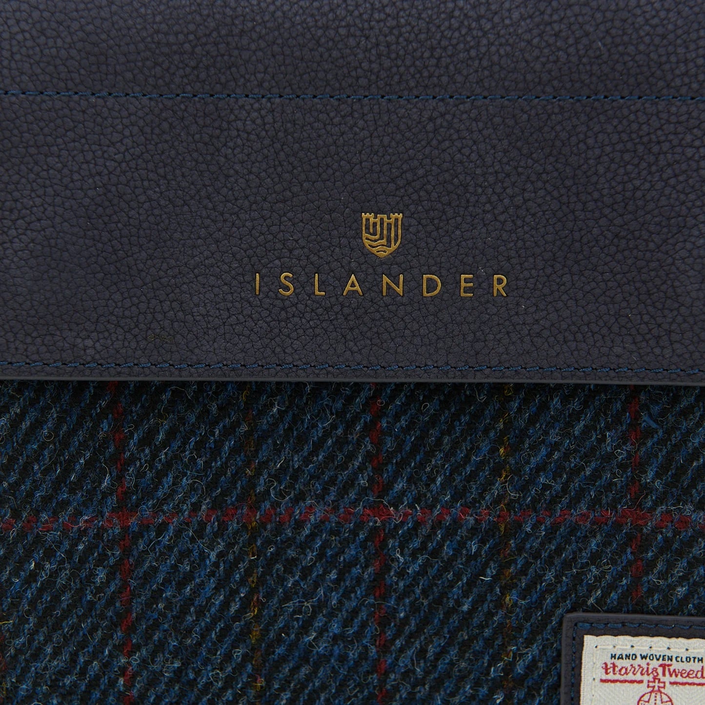 The Eilidh Crossbody Bag - Navy Over Check