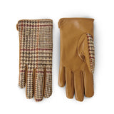 Ladies Gloves - Beige Dogtooth M