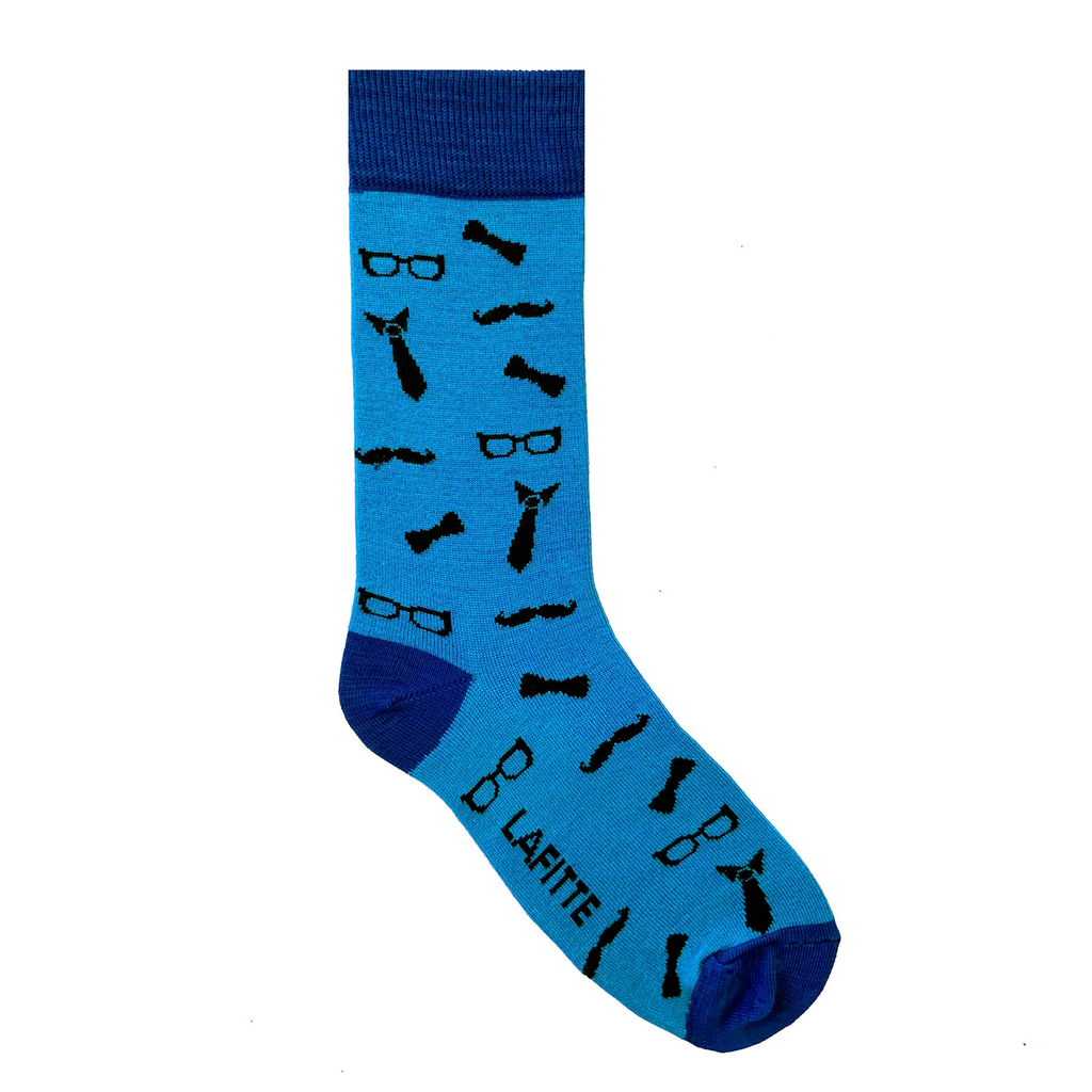 Bamboo Icons Socks - Blue