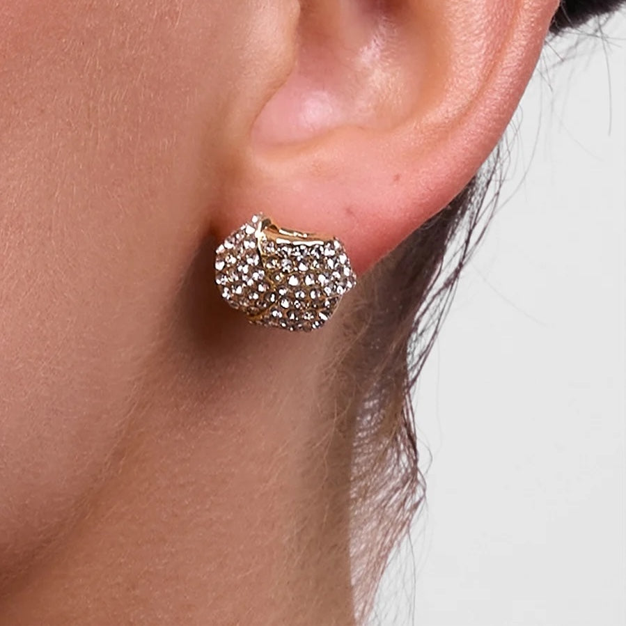 Natalina Crystal Earrings - Gold