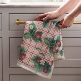 100% Linen Tea Towel - Strawberries