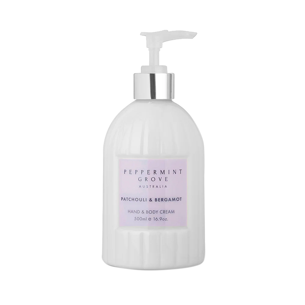 Patchouli & Bergamot - 500ml Hand & Body Cream