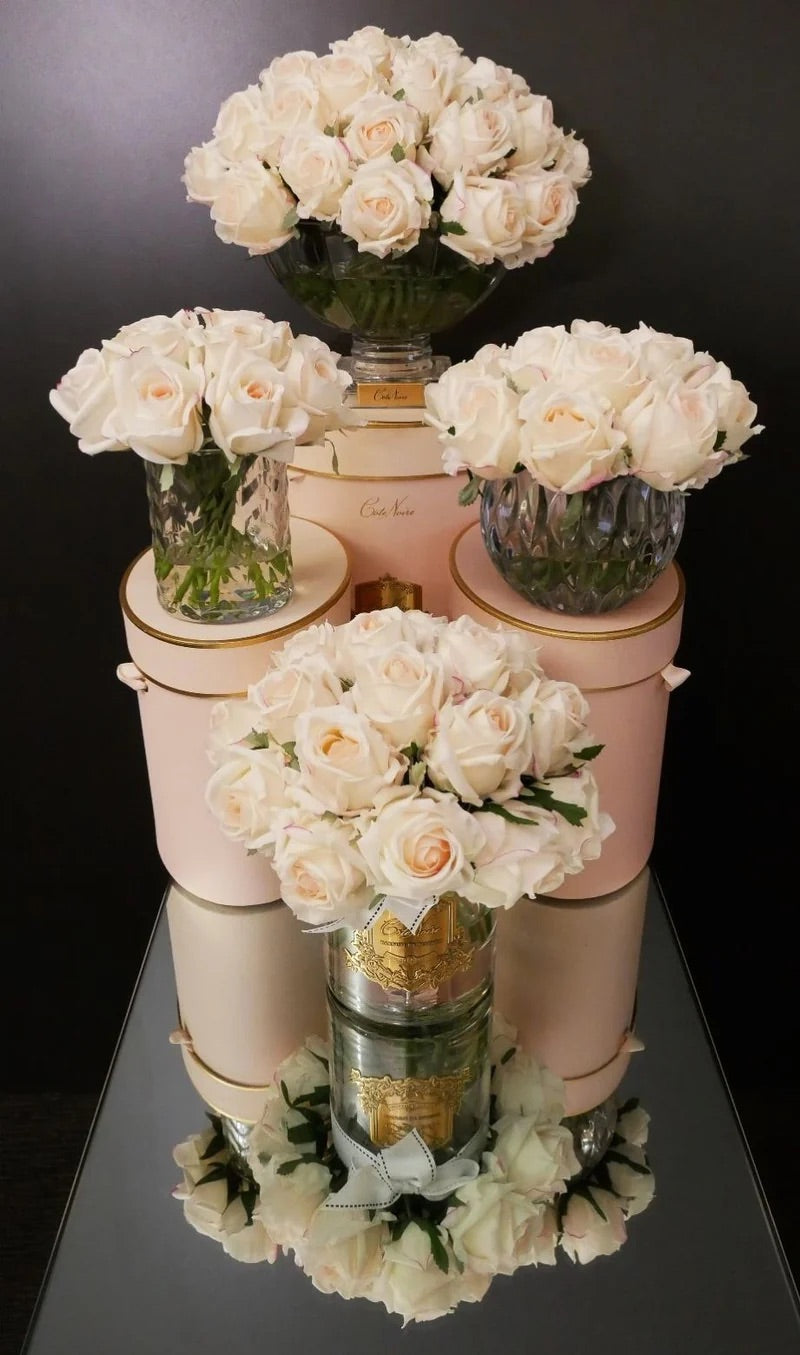 Centrepiece Vase - Blush Rose Buds