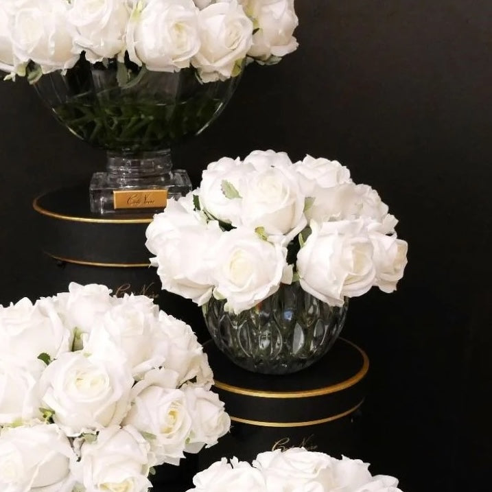 Rose Bud Bouquet - White