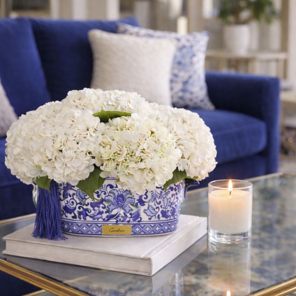 Chinoiserie Hydrangea Ivory