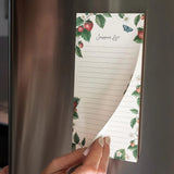 Shopping List Notepad - Strawberries