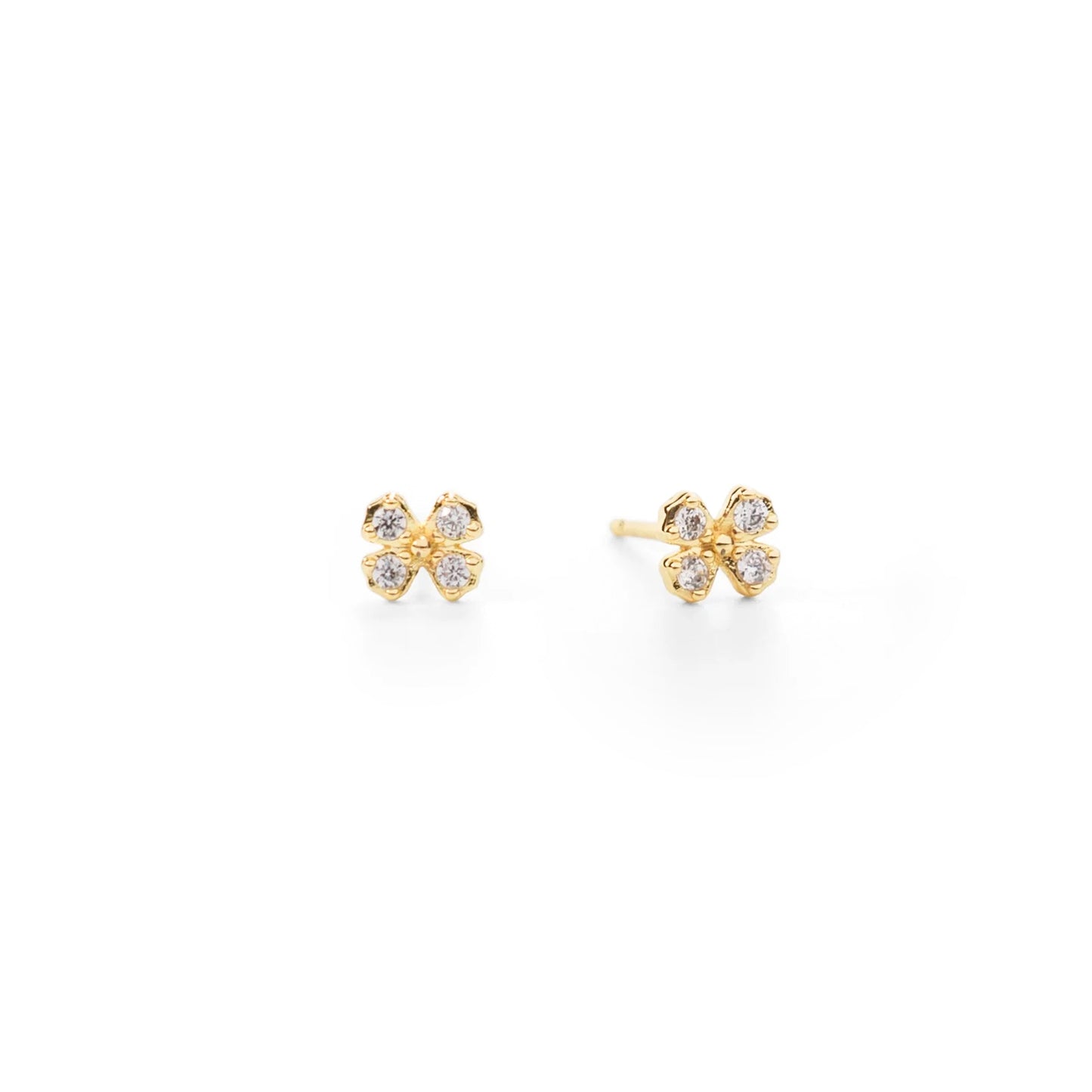 Mustard Flower Post Earrings -
