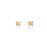 Mustard Flower Post Earrings -