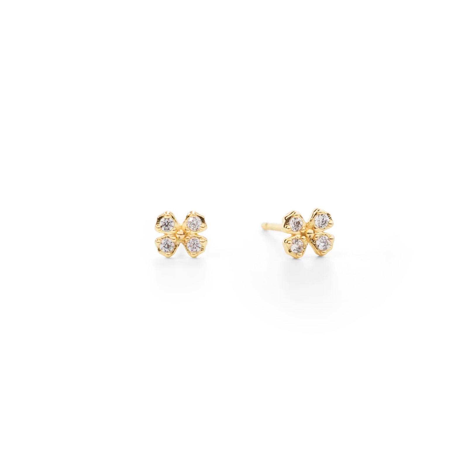 Mustard Flower Post Earrings -
