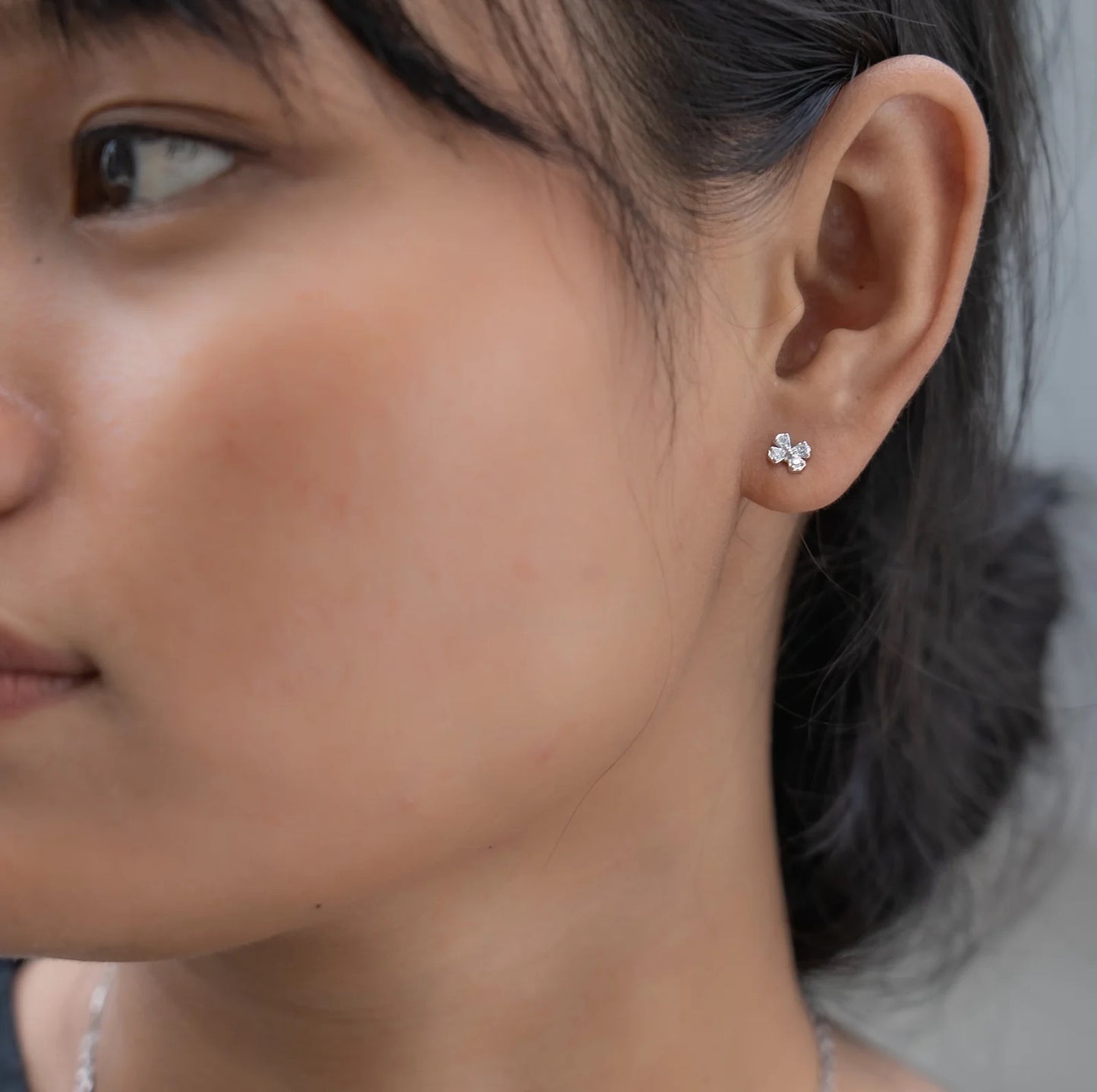 Mustard Flower Post Earrings -