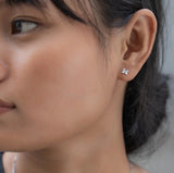 Mustard Flower Post Earrings -