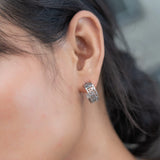 I Am Brave Mini Hoop Earrings -