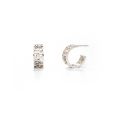I Am Brave Mini Hoop Earrings -