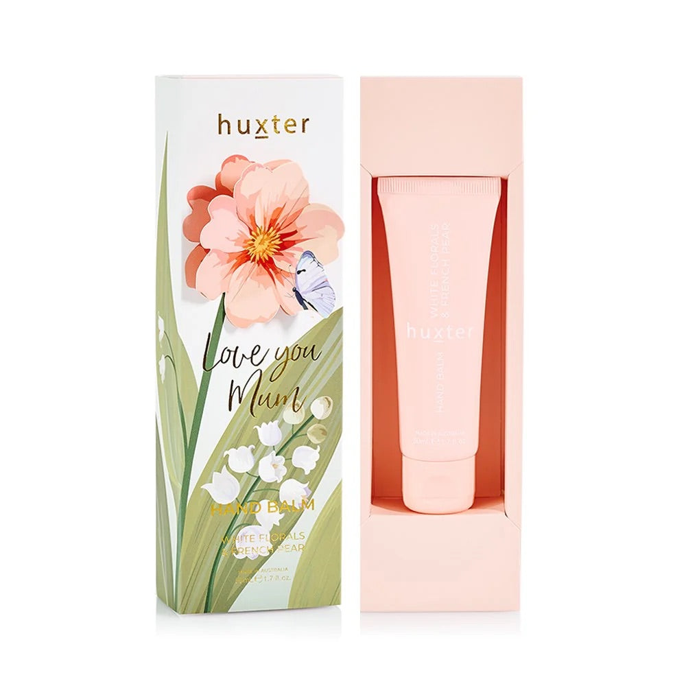 Hand Balm Gift Box Peach Flower 50ml - Love You Mum