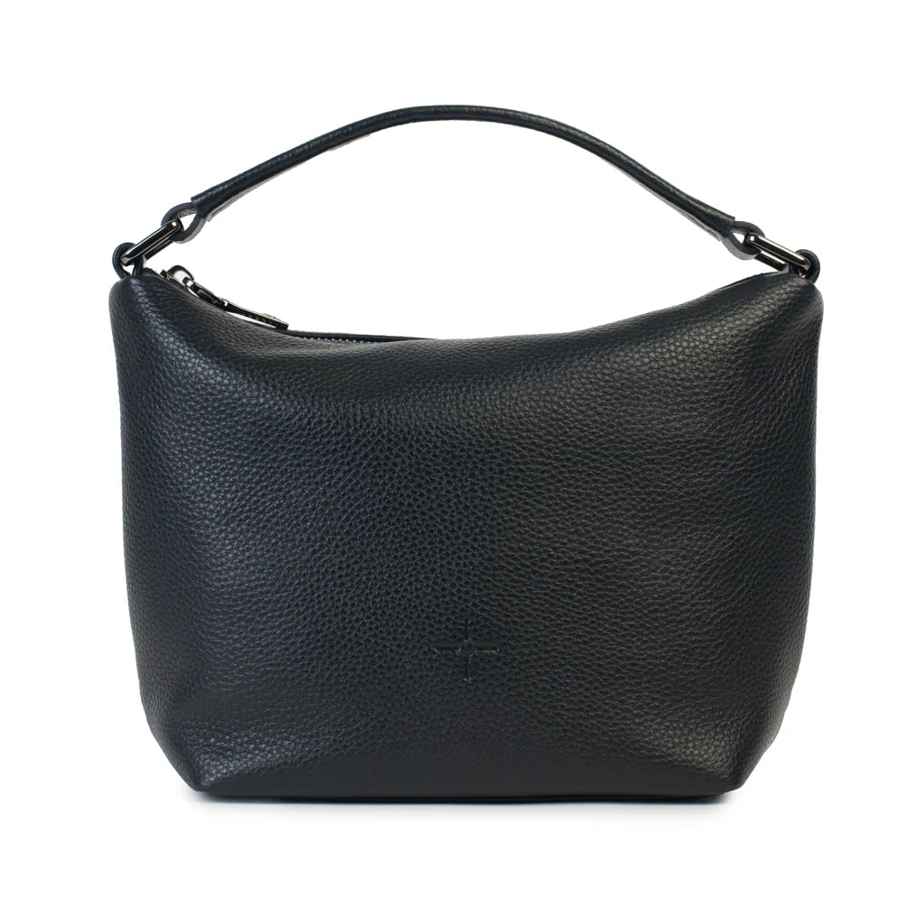 Addison Crossbody - Pebbled Black
