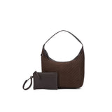 Bessette 2pc Woven Suedette Shoulder Bag - Coco