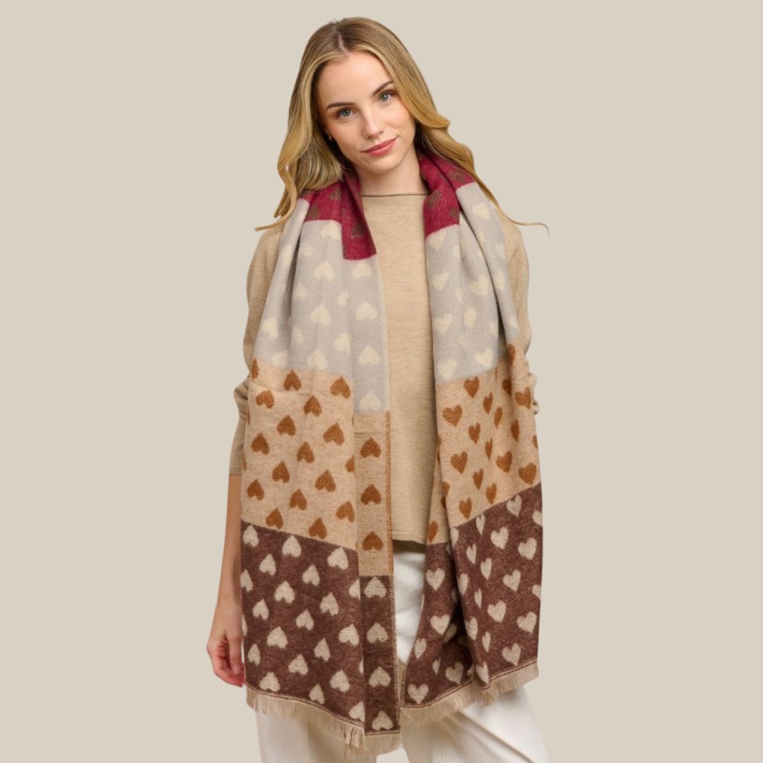 Sweetheart Scarf - Chocolate