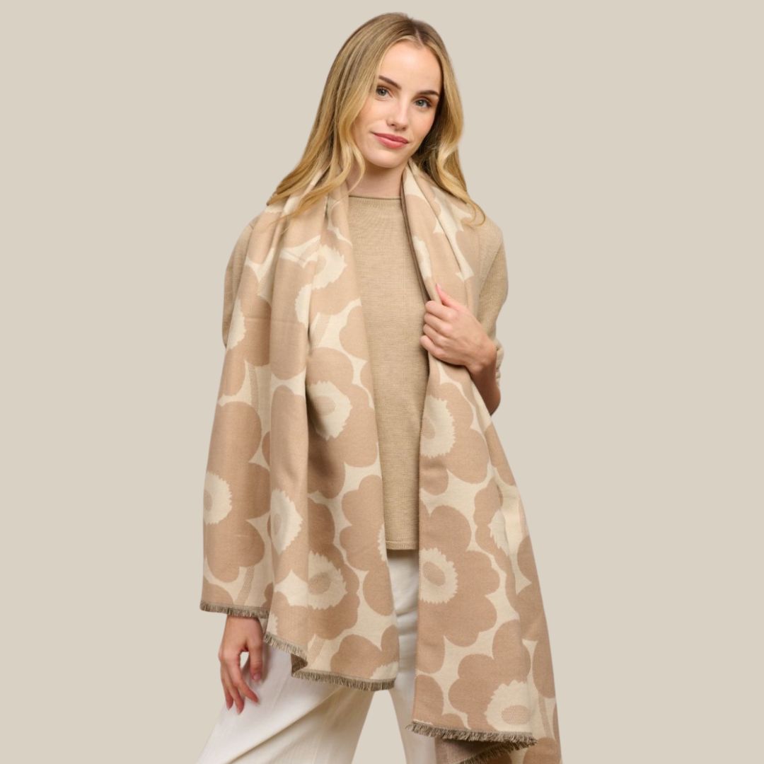 Tall Poppy Scarf - Latte