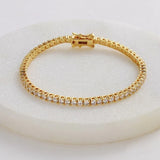 Dani Tennis Bracelet - Gold