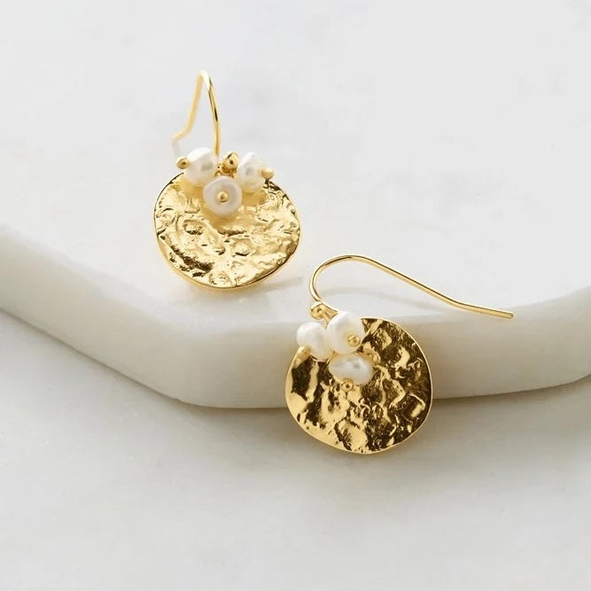 Eloise Earrings - Gold/Pearl