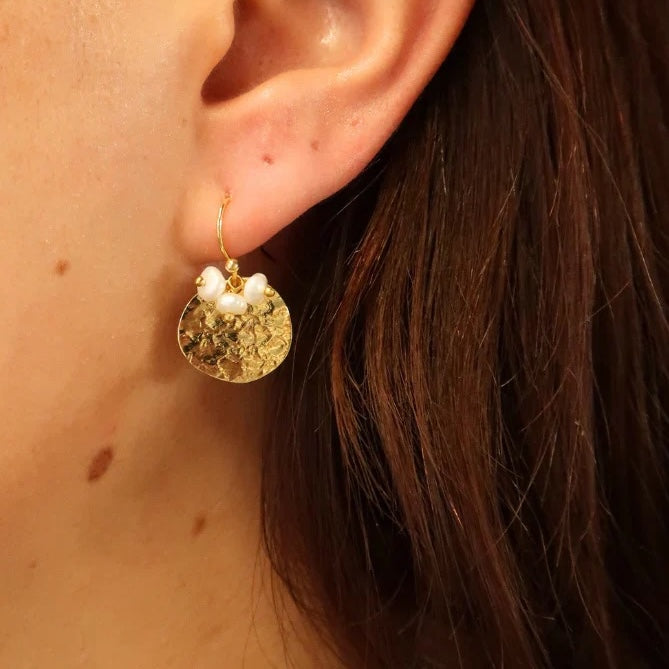 Eloise Earrings - Gold/Pearl