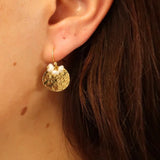 Eloise Earrings - Gold/Pearl